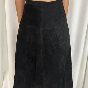 Vintage genuine leather skirt
